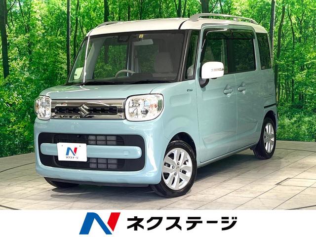 スペーシア(スズキ) ハイブリッドＸ　禁煙車　衝突軽減　純正８型ナビ　全周囲カメラ　両側電動スライド　ＥＴＣ 中古車画像