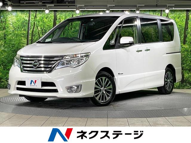 日産 セレナ ハイウェイスターＳ－ＨＶアドバンスドセーフティパック　禁煙車　フリップダウンモニター　ナビ　全周囲カメラ　両側電動スライドドア　スマートキー　ＥＴＣ　クルーズコントロール　ＬＥＤヘッドライト　ドライブレコーダー　純正１６インチアルミホイール