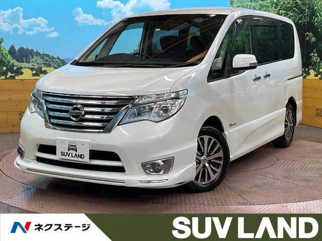 ハイウェイスター　Ｖセレクション＋セーフティ　ＳＨＶ　フリップダウンモニター　両側電動スライドドア　衝突軽減ブレーキ　純正ナビ　禁煙車　ＥＴＣ　Ｂｌｕｅｔｏｏｔｈ　ＬＥＤヘッドライト　クルーズコントロール　車線逸脱警報　リアオートエアコン　純正１６ＡＷ
