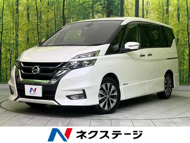 ハイウェイスター　Ｖセレクション　両側電動ドア　衝突軽減　純正９型ナビ　全周囲カメラ　バックカメラ　ＥＴＣ　ＬＥＤヘッド　ＬＥＤフォグ　クルコン　コーナーセンサー　スマートキー　革巻きハンドル　ステアリングスイッチ　純正１６ＡＷ