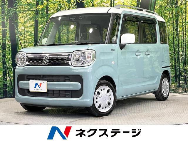 スペーシア ハイブリッドＸ　禁煙車　衝突軽減装置　純正８型ナビ　両側電動スライドドア　全周囲カメラ　シートヒーター　ドラレコ　クリアランスソナー　スマートキー　フルセグ　ｂｌｕｅｔｏｏｒｈ車線逸脱警報　アイドリングストップ（1枚目）