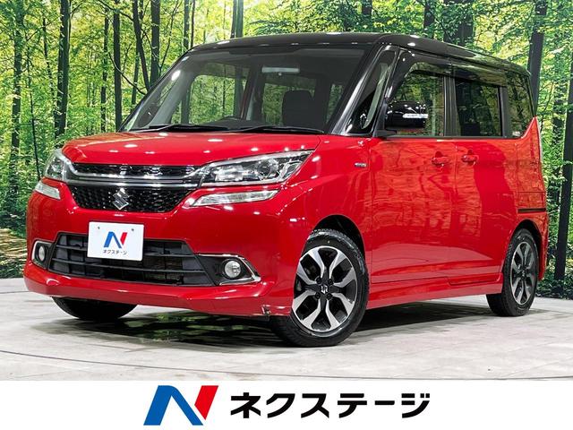 ハイブリッドＭＶ　４ＷＤ　電動スライドドア　禁煙車　バックカメラ　ＥＴＣ　シートヒーター　２トーンカラー　ディスプレイオーディオ　ＨＩＤヘッド　スマートキー　革巻きステアリング　ステアリングスイッチ　オートエアコン