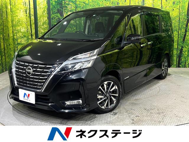 ハイウェイスターＶ　禁煙車　プロパイロット　９型フローティングナビ　全周囲カメラ　ＢＳＭ　ハンズフリー両側電動スライドドア　ＬＥＤヘッドランプ　純正１６インチアルミ　ビルトインＥＴＣ　ドラレコ　革巻きステアリング