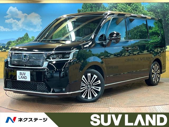 ｅ：ＨＥＶスパーダ　プレミアムライン　禁煙車　純正１１．４型ナビ　後席モニター　全周囲カメラ　ブラインドスポットモニター　両側電動スライド　パワートランク　前中列シートヒーター　コーナーセンサー　衝突軽減　追従走行　車線逸脱警告