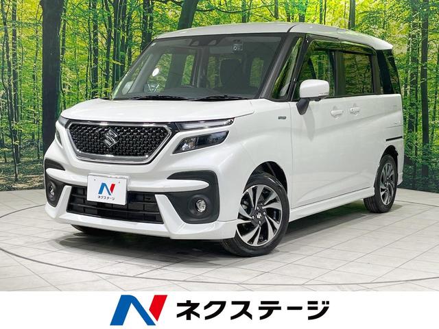 ハイブリッドＭＶ　４ＷＤ　純正９インチナビ　衝突軽減　全周囲カメラ　パワースライドドア　Ｂｌｕｅｔｏｏｔｈ　フルセグ　ＥＴＣ　ドラレコ　ＬＥＤヘッド　革巻くステアリング　オートエアコン　プッシュスタート　禁煙車