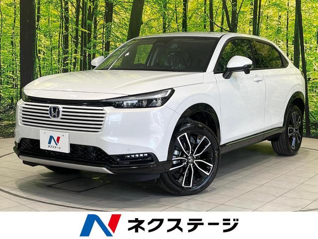 ｅ：ＨＥＶ　Ｚ　登録済未使用車　レーダークルーズ　シートヒーター　コーナーセンサー　電動リアゲート　ホンダンセンシング　ＬＥＤ　スマートキー　ハーフレザー　ステアリングヒーター　ステアアリングスイッチ