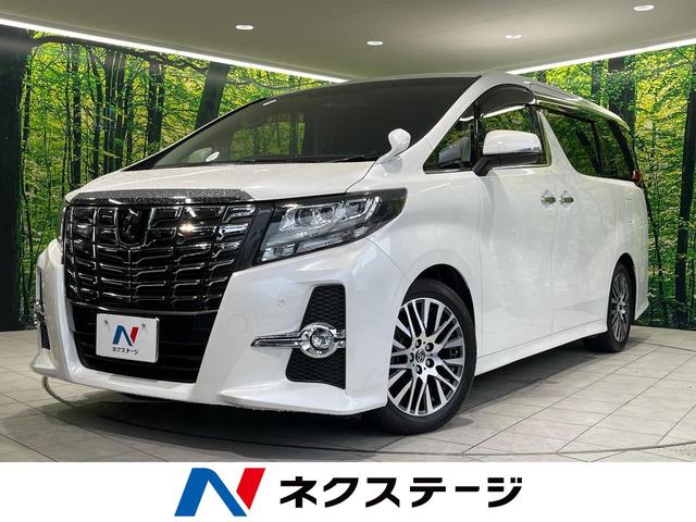 ２．５Ｓ　Ｃパッケージ　両側電動ドア　アルパイン９型ナビ　後席モニター　バックカメラ　衝突被害軽減システム　禁煙車　電動リアゲート　ハーフレザーシート　コーナーセンサー　スマートキー　ＬＥＤヘッド　ビルトインＥＴＣ　クルコン