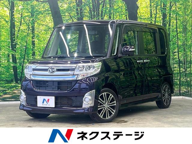 カスタムＲＳ　禁煙車　ターボ　フリップダウン　両側電動スライド　純正８型ナビ　バックカメラ　ＥＴＣ　Ｂｌｕｅｔｏｏｔｈ　フルセグＴＶ　ドラレコ　スマートキー　ＬＥＤヘッドライト　オートライト　革巻きステアリング