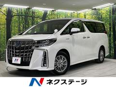 トヨタ　アルファードハイブリッド　ＳＲ　両側電動スライド　純正１０インチＳＤナビ　フリップダウン