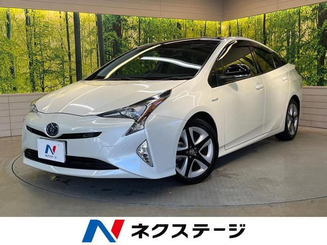 トヨタ プリウス Ｓセーフティプラス　ツートーン　純正９型ナビ　バックカメラ