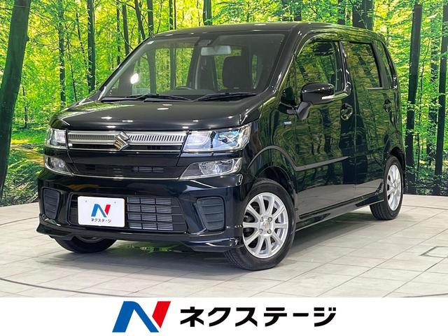 ワゴンＲ(スズキ) ハイブリッドＦＺ　禁煙車　ＳＤナビ　衝突軽減　車線逸脱　ハイビームアシスト　シートヒーター　ＬＥＤヘッド　オートライト　オートエアコン　ＤＶＤ／ＣＤ再生　電動格納ドアミラー　アイドリングストップ　スマートキー 中古車画像