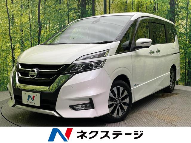 ハイウェイスター　Ｖセレクション　純正９型ナビ　両側電動ドア　全周囲カメラ　衝突被害軽減システム　禁煙車　ドラレコ　コーナーセンサー　スマートキー　ＬＥＤヘッド　ビルトインＥＴＣ　クルコン　車線逸脱警報　オートライト　オートエアコン