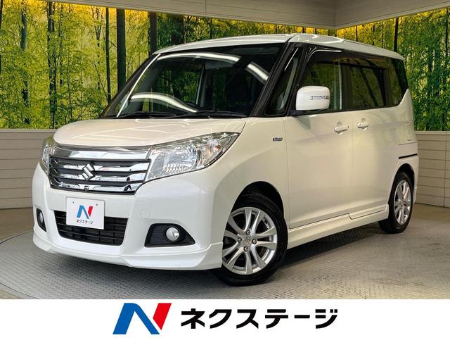 スズキ ソリオ ハイブリッドＭＺ　禁煙車　両側電動ドア　純正８型ＳＤナビ