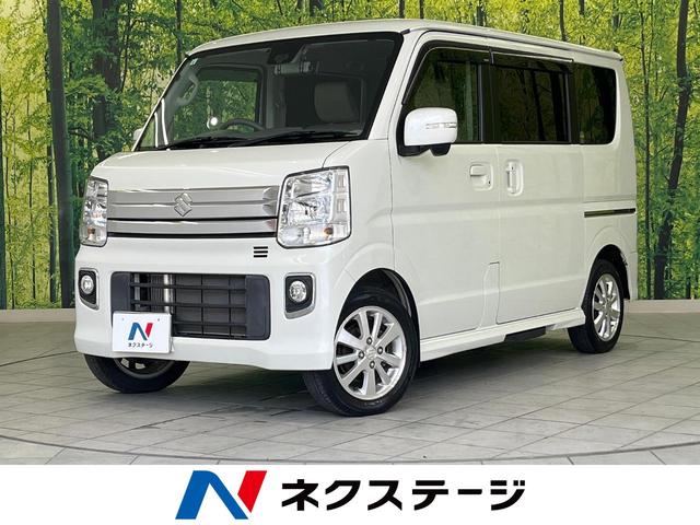 エブリイワゴン(スズキ) ＰＺターボスペシャル　４ＷＤ　純正ナビ　両側電動ドア　バックカメラ　衝突被害軽減システム　Ｂｌｕｅｔｏｏｔｈ接続　禁煙車　シートヒーター　スマートキー　ＨＩＤヘッド　ＥＴＣ　オートライト　オートエアコン 中古車画像
