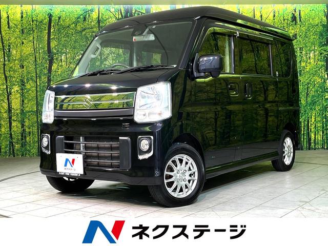 エブリイワゴン(スズキ) ＪＰターボ　４ＷＤ　ディスプレイオーディオ　禁煙車　ＥＴＣ　シートヒーター　スマートキー　オートライト　オートエアコン　電動格納ミラー　衝突軽減　ドアバイザー　プライバシーガラス　盗難防止装着 中古車画像