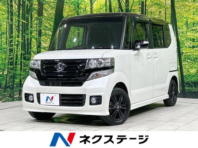 Ｎ－ＢＯＸ＋カスタム　茨城県 電動スライドドア　ＳＤナビ　バックカメラ　２トーンカラー　スマートキー