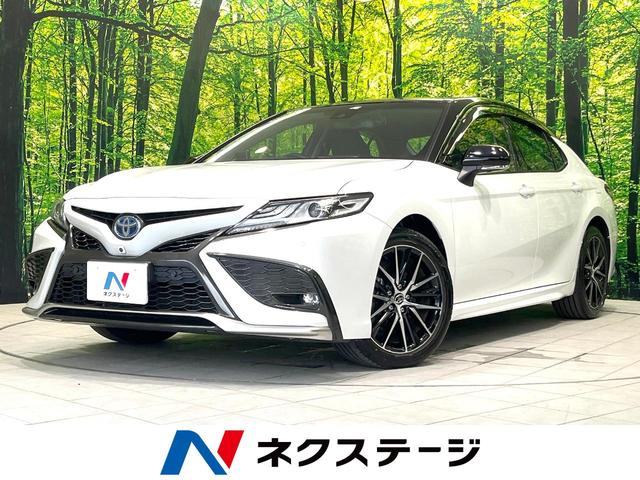 カムリ ＷＳレザーパッケージ　後期　純正ＳＤナビ　全周囲カメラ　衝突被害軽減システム　レーダークルーズ　ドラレコ　クリアランスソナー　スマートキー　ＬＥＤヘッド　ＥＴＣ２．０　オートハイビーム　オートライト　デュアルエアコン（1枚目）