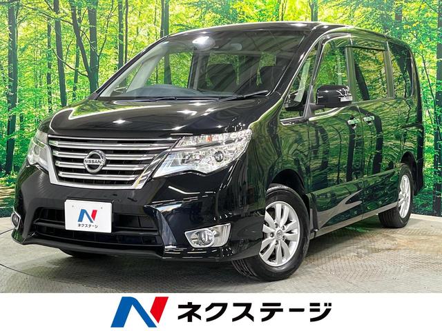 セレナ ハイウェイスター　後席モニター　純正８型ナビ　バックカメラ　フルセグ　両側電動スライド　衝突被害軽減　車線逸脱警報　クルーズコントロール　スマートキー　アイドリングストップ　ＥＴＣ（1枚目）