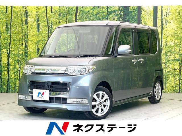 タント カスタムＸ　禁煙車　メモリーナビ　電動スライドドア　オートエアコン　スマートキー　ＥＴＣ　ＨＩＤヘッドライト　フォグライト　電動格納ミラー　純正１４インチＡＷ　ベンチシート　モケットシート（1枚目）