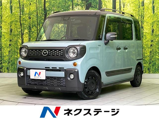 フレアワゴンタフスタイル ハイブリッドＸＴ　両側電動ドア　ナビ　全周囲カメラ　衝突軽減装置　コーナーセンサー　スマートキー　ＬＥＤヘッド　ＥＴＣ　クルコン　オートハイビーム　車線逸脱警報　誤発進抑制機能　先行車発進告知機能　パドルシフト（1枚目）