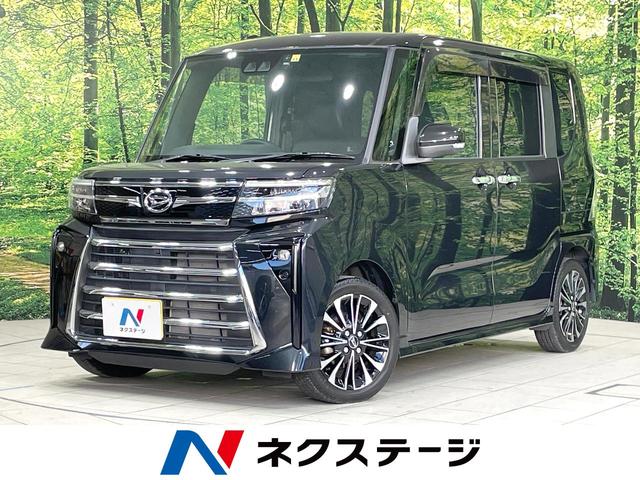 タント カスタムＲＳ　ターボ　純正１０型ナビ　両側電動ドア　バックカメラ　スマートアシスト　禁煙車　ハーフレザーシート　ドラレコ　コーナーセンサー　スマートキー　シートヒーター　ＬＥＤヘッド　ＥＴＣ　Ｂｌｕｅｔｏｏｔｈ再生（1枚目）