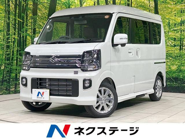 エブリイワゴン ＰＺターボスペシャル　届出済未使用車　セーフティサポート　両側電動スライドドア　電動オートステップ　スマートキー　ＬＥＤヘッド　オートライト　シートヒーター　オートエアコン　純正１４インチＡＷ　純正革巻きステアリング（1枚目）