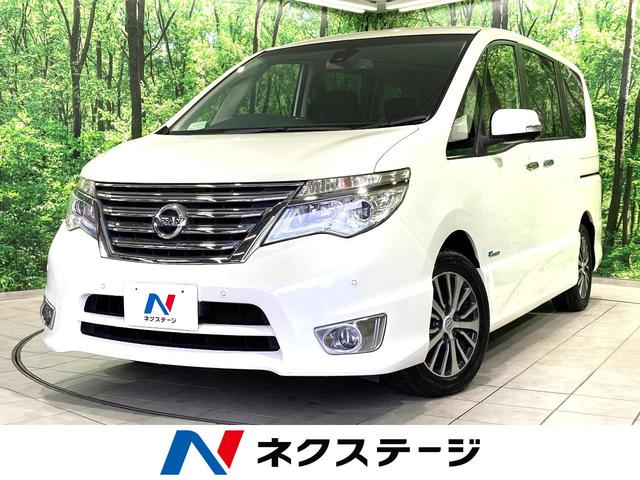 セレナ ハイウェイスターＳ－ＨＶアドバンスドセーフティパック　両側電動ドア　純正９型ＳＤナビ　全周囲カメラ　衝突被害軽減システム　禁煙車　コーナーセンサー　スマートキー　ＬＥＤヘッド　ビルトインＥＴＣ　クルコン　車線逸脱警報　オートライト　オートエアコン（1枚目）
