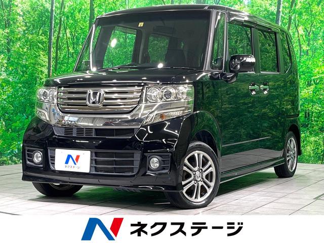 Ｎ－ＢＯＸカスタム Ｇ・Ｌパッケージ　ナビ　電動スライド　バックカメラ　ＨＩＤヘッド　オートエアコン　スマートキー　電動格納ミラー（1枚目）