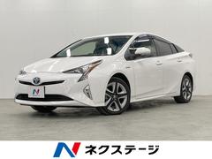 プリウス Sツーリングセレクション 4WD バックカメラ レザー調シート スマートキー LEDヘッド ビルトインETC オートハイビーム オートライト オートエアコン 純正17インチアルミ Bluetooth CD DVD再生 フルセグ 中古車画像