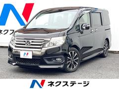 ステップワゴンスパーダ Z クールスピリット 両側電動ドア 純正ナビ 後席モニター バックカメラ ハーフレザーシート HIDヘッド ETC クルコン オートライト オートエアコン 純正17インチアルミ Bluetooth CD 中古車画像