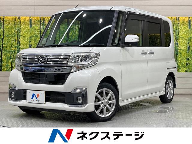 タント カスタムＸ　電動スライドドア　純正８型ナビ　バックカメラ　禁煙車　スマートキー　ＬＥＤヘッド　オートライト　オートエアコン　純正１４インチアルミ　Ｂｌｕｅｔｏｏｔｈ　ＣＤ　ＤＶＤ再生　フルセグ（1枚目）
