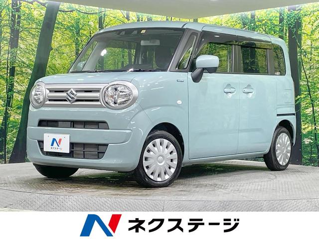 ワゴンＲスマイル ハイブリッドＳ　４ＷＤ　純正８型ナビ　両側電動ドア　バックカメラ　衝突軽減　コーナーセンサー　オートエアコン　アイドリングストップ　ＥＴＣ　オートハイビーム　車線逸脱警報　オートライト　禁煙車　スマートキー（1枚目）