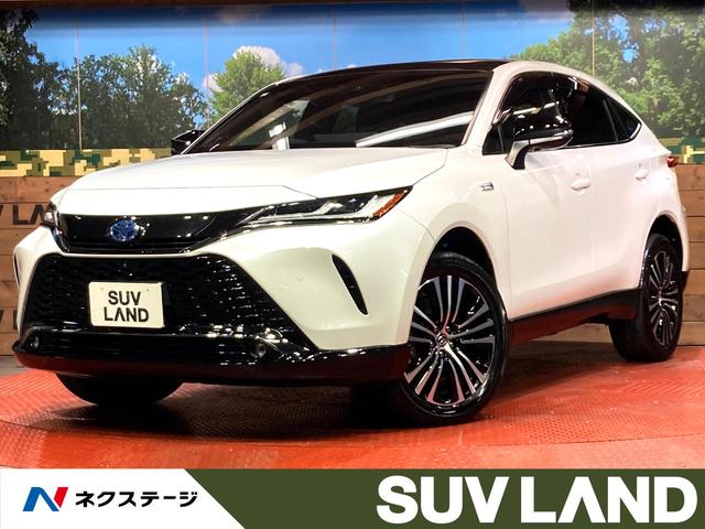 ハリアーＰＨＥＶ Ｚ　ガラスルーフ　純正ＳＤナビ　全周囲カメラ　ＪＢＬサウンド　衝突被害軽減システム　レーダークルーズ　禁煙車　電動リアゲート　前席シートエアコン　ドラレコ　コーナーセンサー　スマートキー（1枚目）