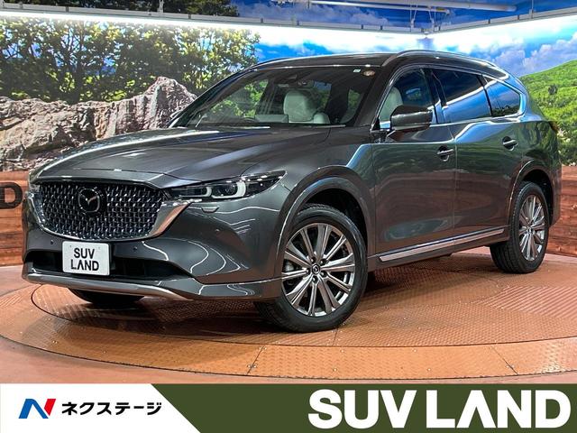 ＣＸ－８ ＸＤ　エクスクルーシブモード　４ＷＤ　ターボ　純正１０．２５型ディスプレイ　全周囲カメラ　ＢＯＳＥサウンド　衝突被害軽減システム　レーダークルーズ　レザーシート　前席シートエアコン　ドラレコ　コーナーセンサー　ＬＥＤヘッド（1枚目）