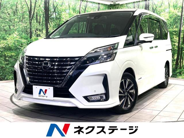 セレナ ハイウェイスターＶ　両側電動ドア　純正１０型ナビ　全周囲カメラ　衝突被害軽減システム　禁煙車　ドラレコ　コーナーセンサー　スマートキー　ＬＥＤヘッド　ビルトインＥＴＣ　クルコン　オートハイビーム　オートライト（1枚目）