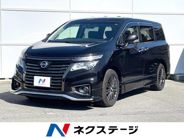 エルグランド ３５０ハイウェイスターアーバンクロム　サンルーフ　両側電動ドア　純正ＳＤナビ　バックカメラ　電動リアゲート　ハーフレザーシート　ドラレコ　スマートキー　ＬＥＤヘッド　ビルトインＥＴＣ　クルコン　オートライト　デュアルエアコン（1枚目）