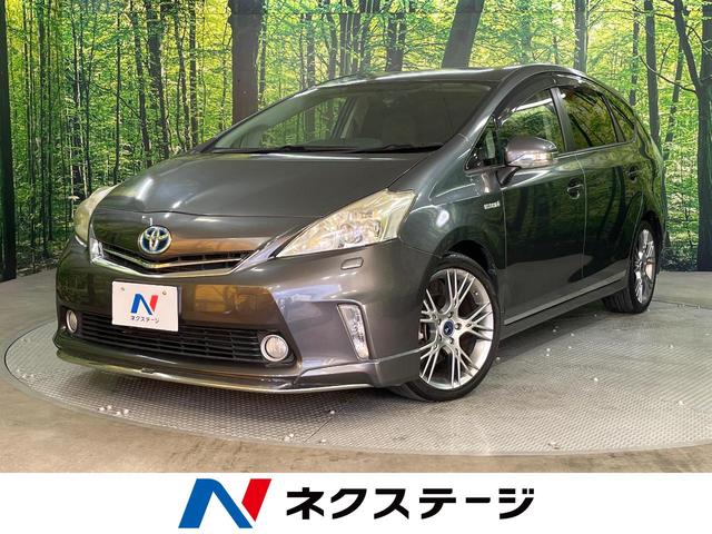 プリウスα 愛知県 禁煙車 モデリスタエアロ 純正8型ナビ Bluetooth バックカメラ
