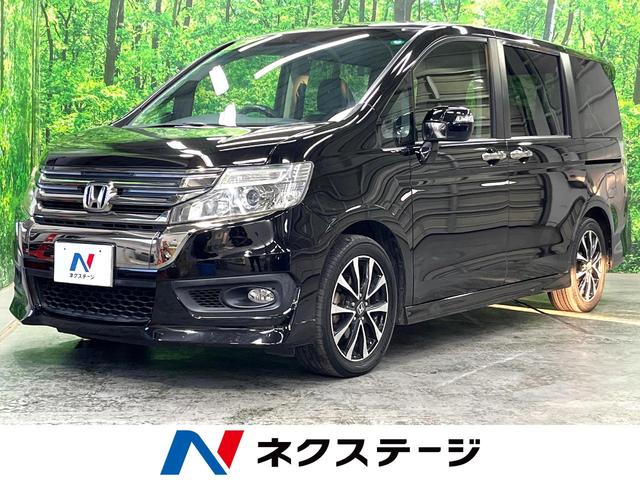 ステップワゴンスパーダ 茨城県 両側電動ドア 純正SDナビ バックカメラ ハーフレザーシート