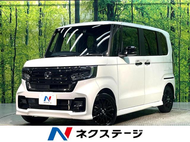N-BOXカスタム 福岡県 両側電動スライドドア 衝突軽減システム 純正9インチナビ