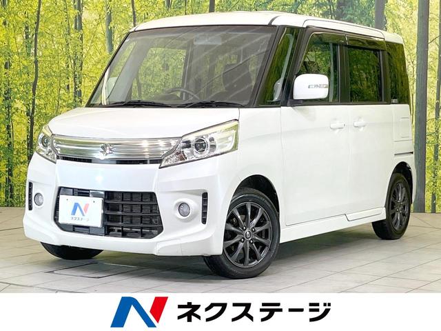 スペーシアカスタム 岐阜県 禁煙車 SDナビ スマートキー HIDヘッド オートライト CD再生