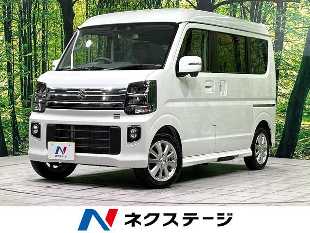 エブリイワゴン(スズキ) PZターボスペシャル 届出済未使用車 両側電動スライドドア デュアルカメラブレーキサポート 電動オートステップ LEDヘッド シートヒーター アイドリングストップ オートエアコン スマートキー USB電源ソケット 中古車画像