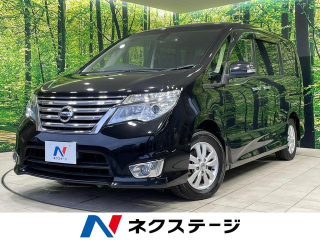 セレナ(日産) ハイウェイスター Sエディション 電動スライド 純正ナビ バックカメラ 後席モニター 衝突軽減装置 合皮シート スマートキー ETC ロールサンシェード スマートキー 車線逸脱警報 オートライト オートエアコン 純正15インチAW 中古車画像