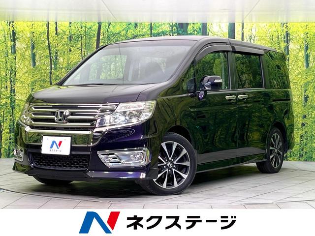 ステップワゴンスパーダ(ホンダ) Z クールスピリット 禁煙車 後席モニター 純正9型ナビ DVD/CD再生 バックカメラ 両側電動スライド ハーフレザーシート HIDヘッド オートライト オートエアコン リアエアコン 純正17インチアルミホイール ETC 中古車画像