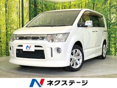 デリカＤ：５　ローデスト　Ｇ　パワーパッケージ　両側電動ドア　ＳＤナビ　後席モニター　バックカメラ　禁煙車　スマートキー　ＨＩＤヘッド　ビルトインＥＴＣ　クルコン　オートライト　オートエアコン　純正１８インチアルミ　Ｂｌｕｅｔｏｏｔｈ　ＣＤ（三菱）