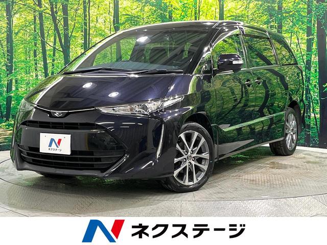 エスティマ(トヨタ) アエラス フリップダウン 寒冷地仕様 両側電動ドア 衝突軽減 SDナビ バックカメラ リアオートエアコン クルーズコントロール オートハイビーム 純正18インチアルミ オットマン LEDヘッド ETC ドラレコ 中古車画像