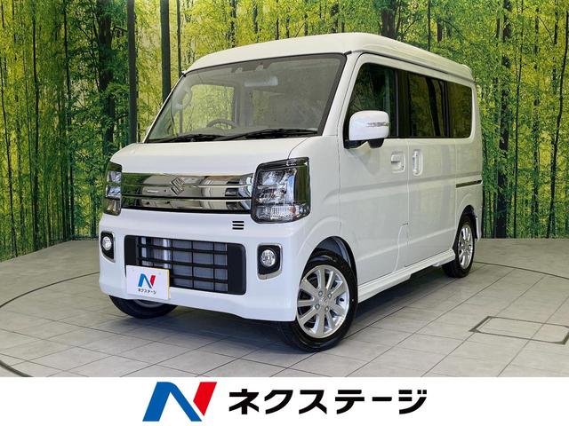 エブリイワゴン(スズキ) PZターボスペシャル 届出済未使用車 両側電動ドア 衝突被害軽減システム シートヒーター コーナーセンサー スマートキー LEDヘッド オートハイビーム オートライト オートエアコン 純正14インチアルミ LEDフォグ 中古車画像