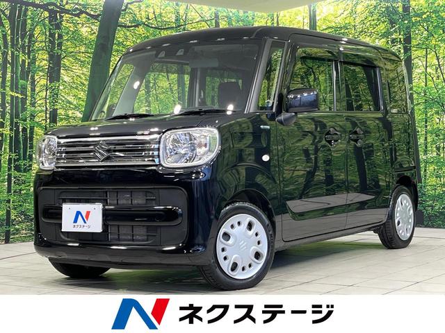 スペーシア(スズキ) ハイブリッドX 4WD セーフティーサポート 両側パワスラ SDナビ バックカメラ コーナーセンサー シートヒーター HIDヘッド オートハイビーム パークアシスト オートライト オートエアコン スマートキー 中古車画像