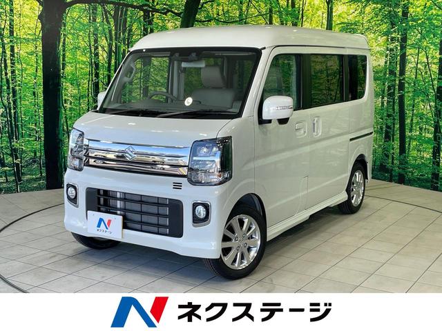 エブリイワゴン(スズキ) PZターボスペシャル 届出済未使用車 スズキセーフティサポート 両側電動ドア シートヒーター 電動オートステップ クリアランスソナー スマートキー LEDヘッド 車線逸脱警報 オートライト オートAC 純正14インチアルミ 中古車画像