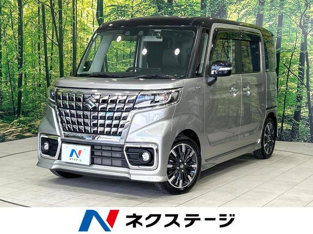 スペーシアカスタム　山口県 純正８型ナビ　バックカメラ　両側パワスラ　セ－フティサポート　禁煙車