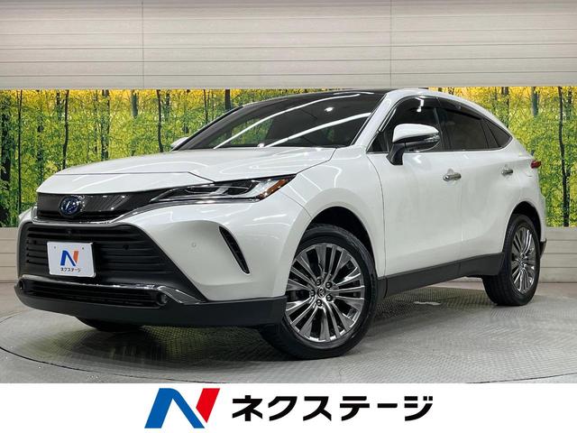 ハリアーハイブリッド　愛知県 パノラマルーフ　純正１２．３型ナビ　全周囲カメラ　ＪＢＬサウンド　禁煙車